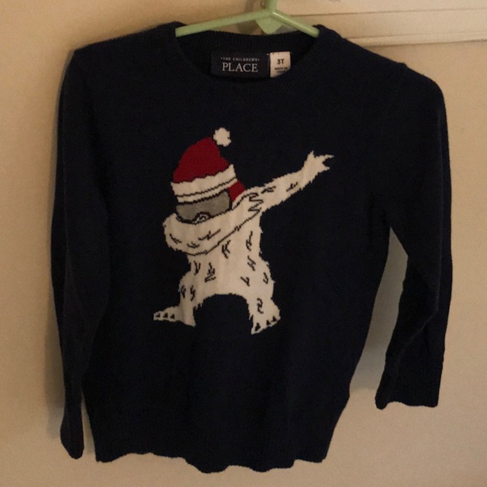 Children’s Place dabbing Santa sweater